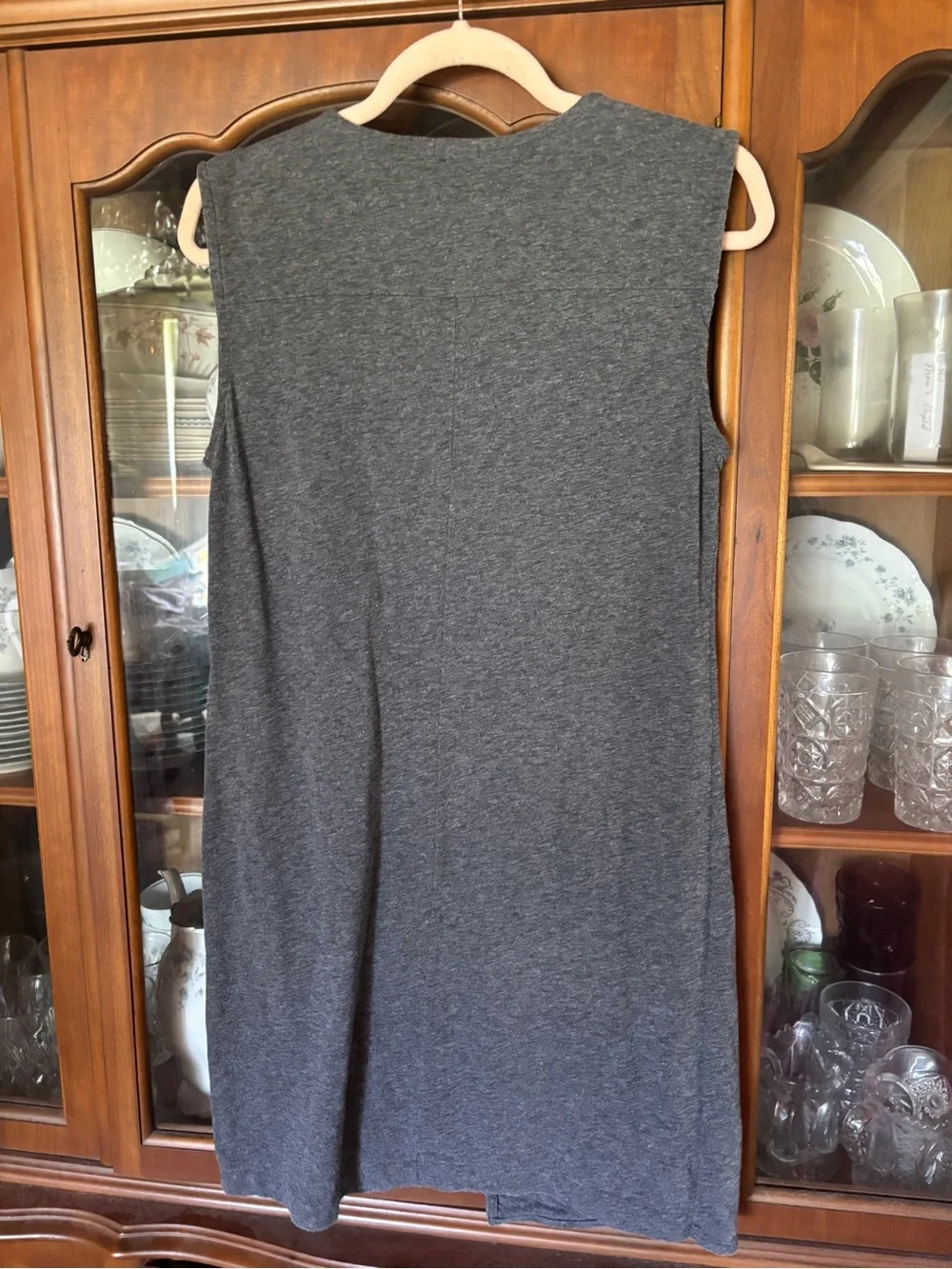 j. crew charcoal gray asymmetrical mini dress size s 90s grunge minimalist